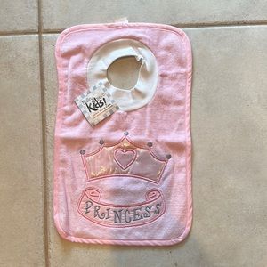 Princess baby bib new with tags smoke free home